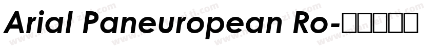 Arial Paneuropean Ro字体转换
